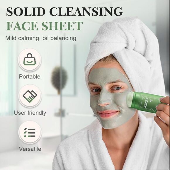 Melao Green Mask Stick NEW SEALED ☀️oil control & clean pores 2 x 1.35 oz! - Picture 3 of 6